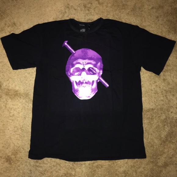 VLONE Other - VLONE Purple Skeleton V Tee